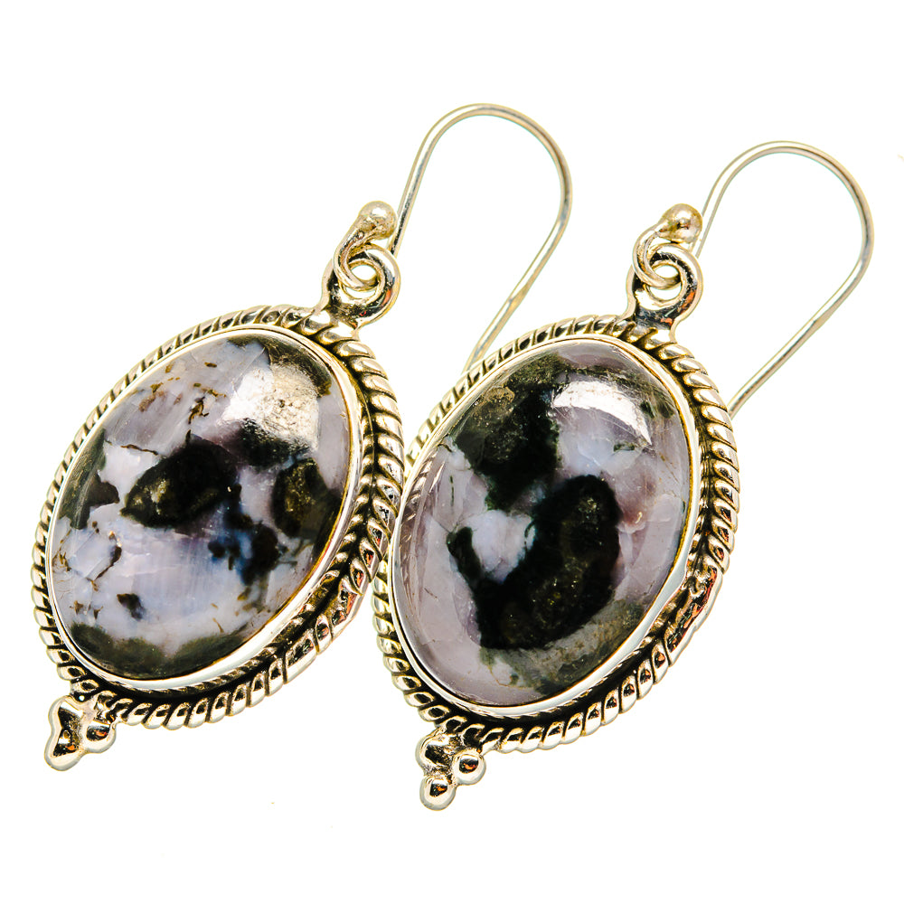 Gabbro Stone Earrings handcrafted by Anasilvercos - EARR419849 - Photo 2