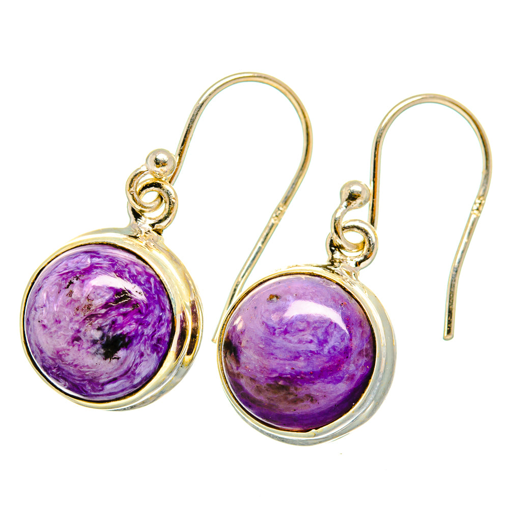 Charoite Earrings handcrafted by Anasilvercos - EARR419876