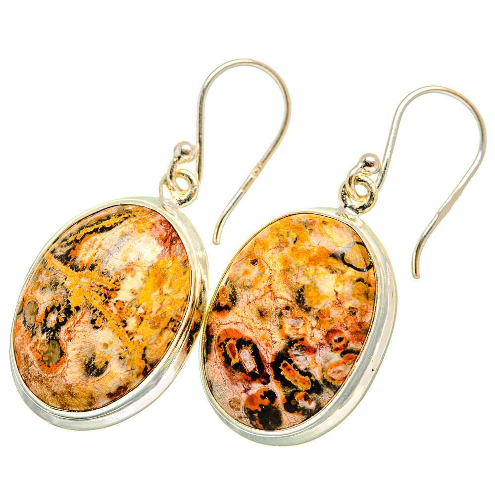 Poppy Jasper Earrings handcrafted by Anasilvercos - EARR419881