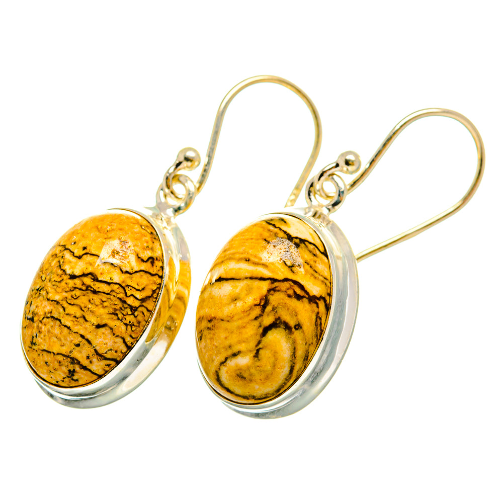 Picture Jasper Earrings handcrafted by Anasilvercos - EARR419885