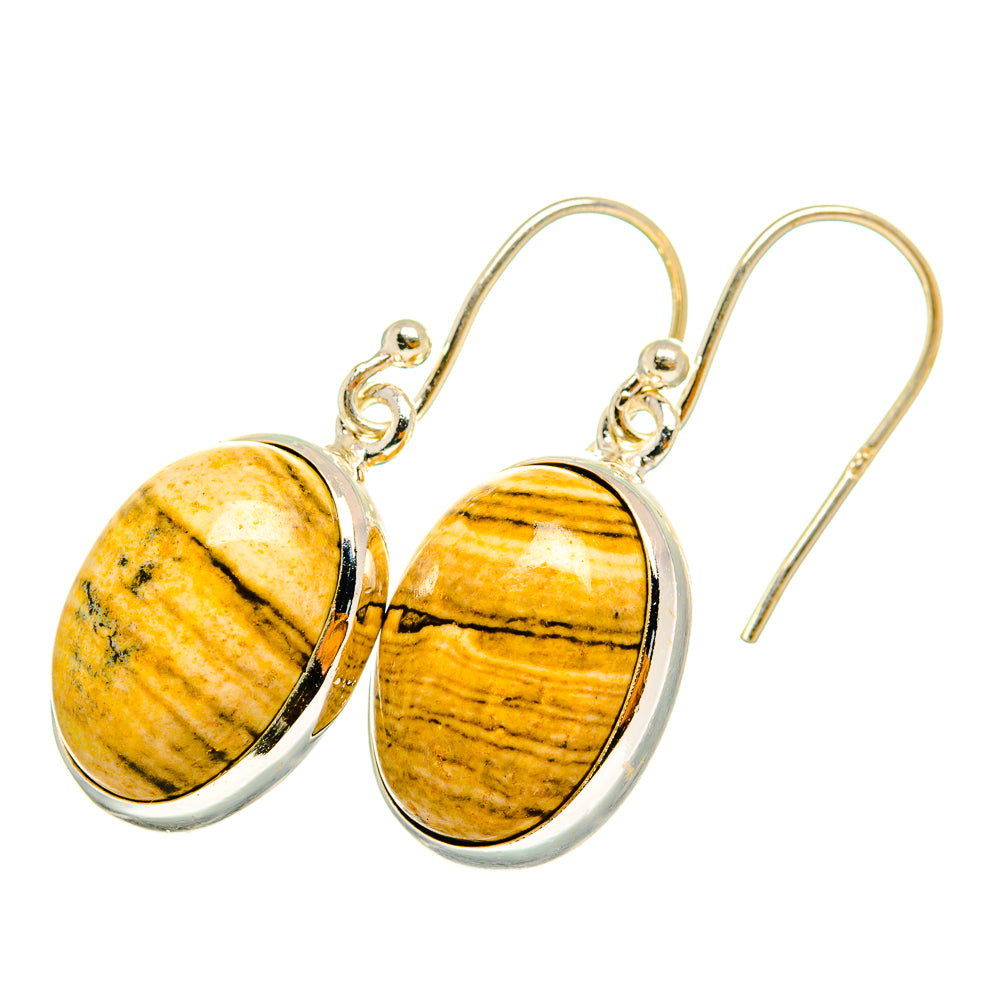 Picture Jasper Earrings handcrafted by Anasilvercos - EARR419891