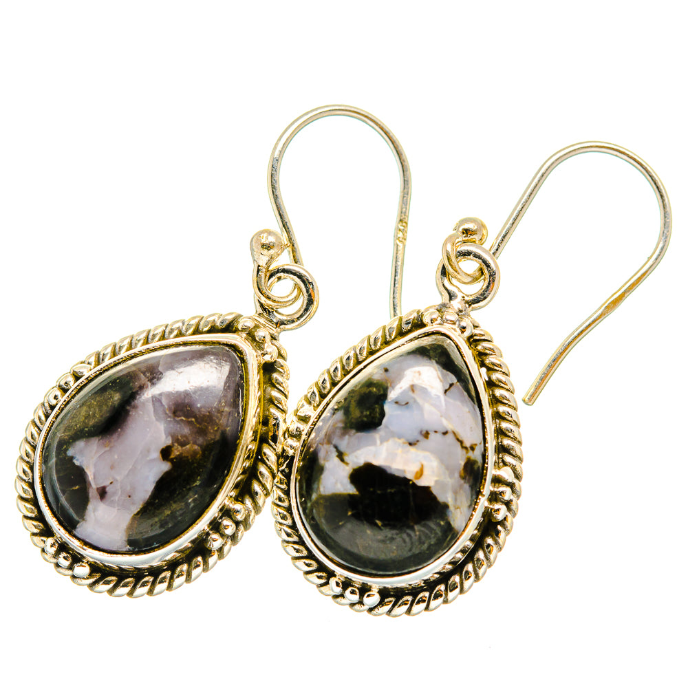 Gabbro Stone Earrings handcrafted by Anasilvercos - EARR419892