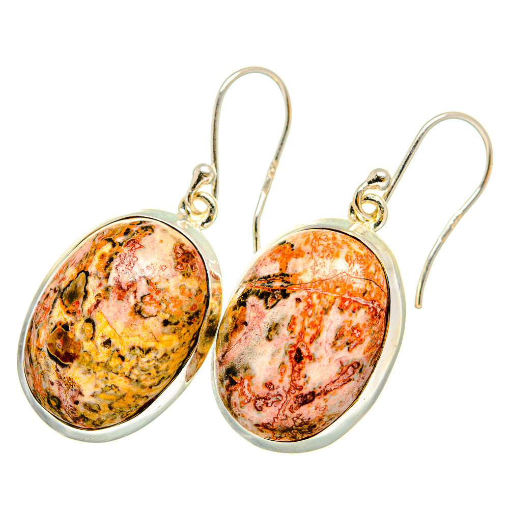 Poppy Jasper Earrings handcrafted by Anasilvercos - EARR419893