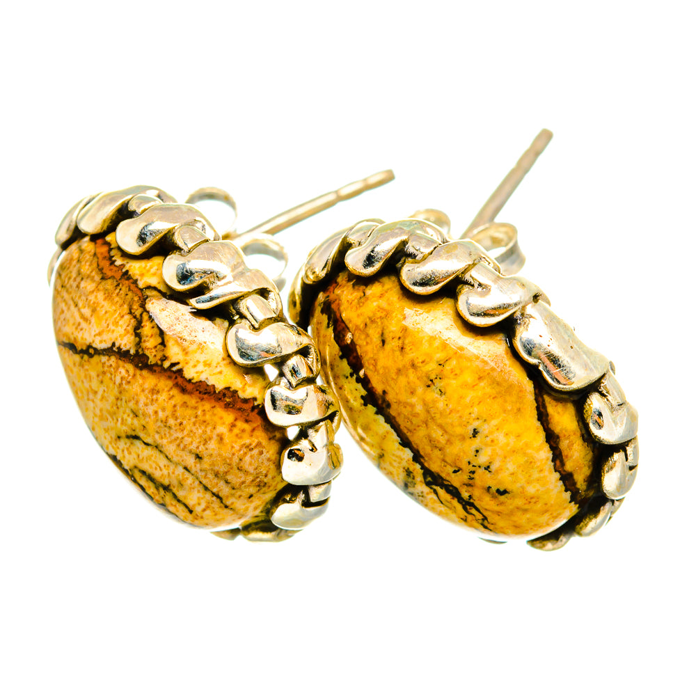 Picture Jasper Earrings handcrafted by Anasilvercos - EARR419895