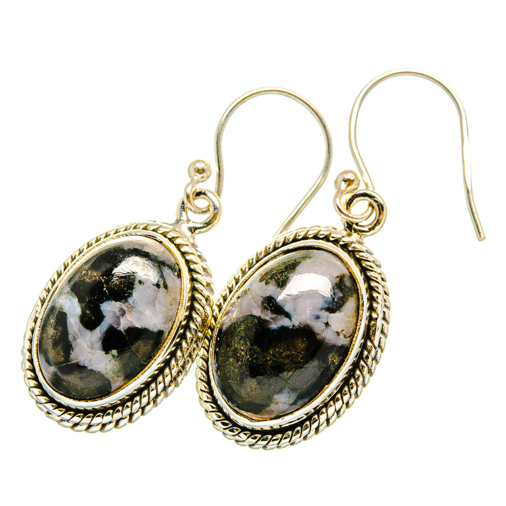 Gabbro Stone Earrings handcrafted by Anasilvercos - EARR419898 - Photo 2