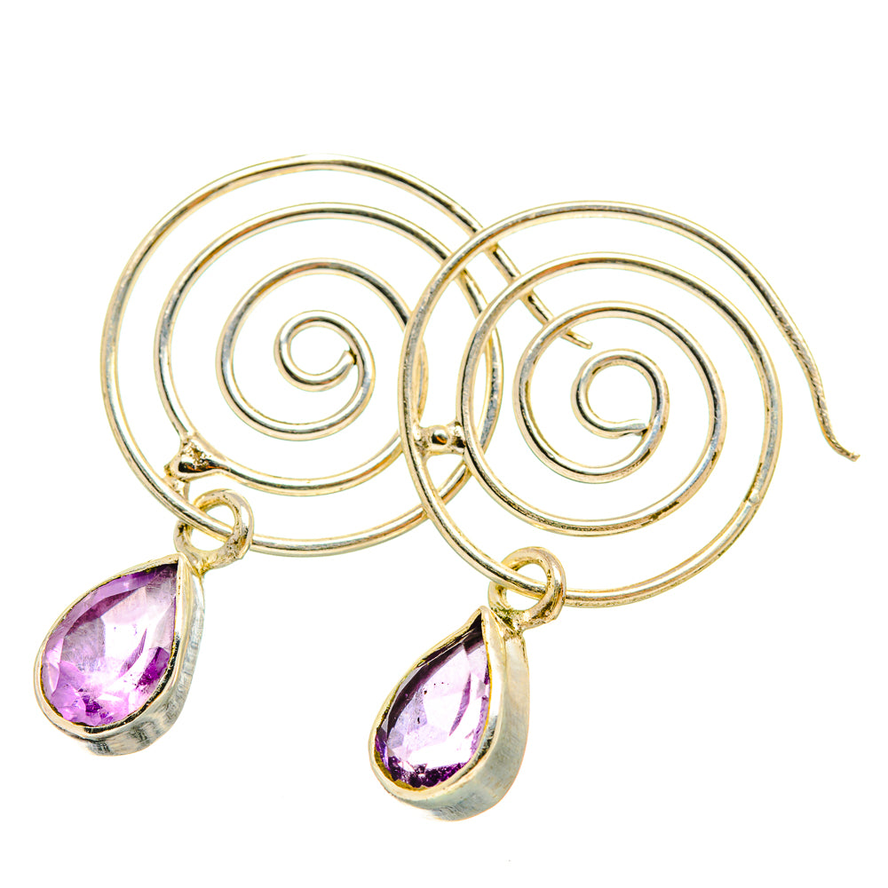 Amethyst Earrings handcrafted by Anasilvercos - EARR419908