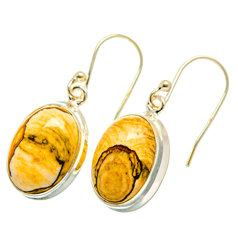 Picture Jasper Earrings handcrafted by Anasilvercos - EARR419910