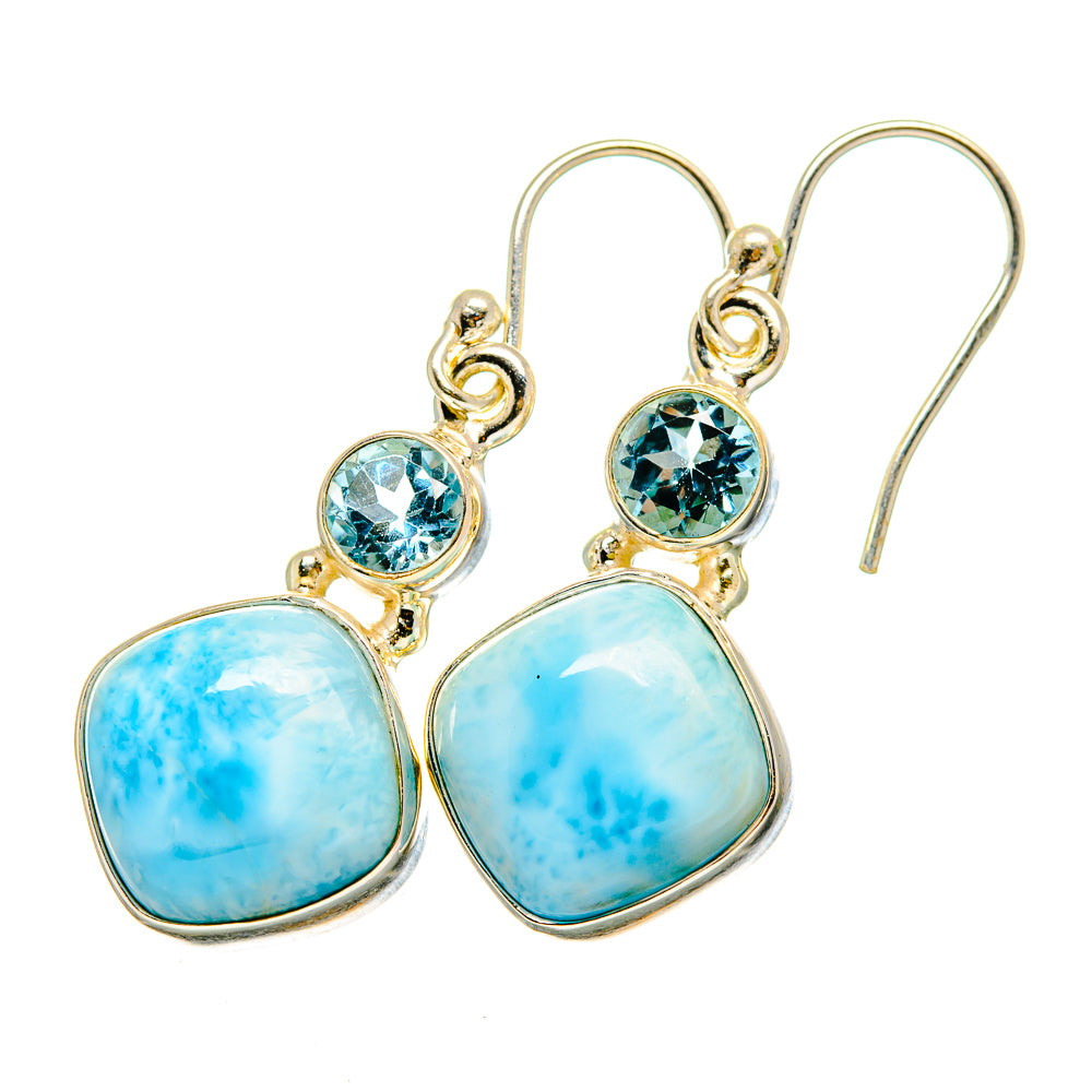 Larimar Earrings handcrafted by Anasilvercos - EARR419921