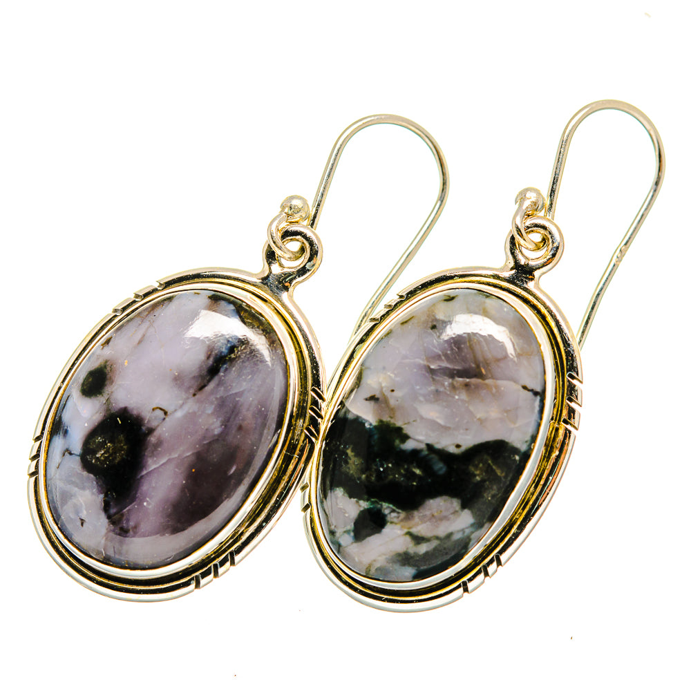 Gabbro Stone Earrings handcrafted by Anasilvercos - EARR419932 - Photo 2