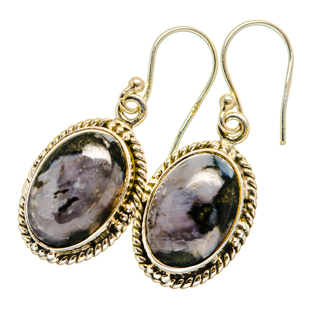 Gabbro Stone Earrings handcrafted by Anasilvercos - EARR419940 - Photo 2