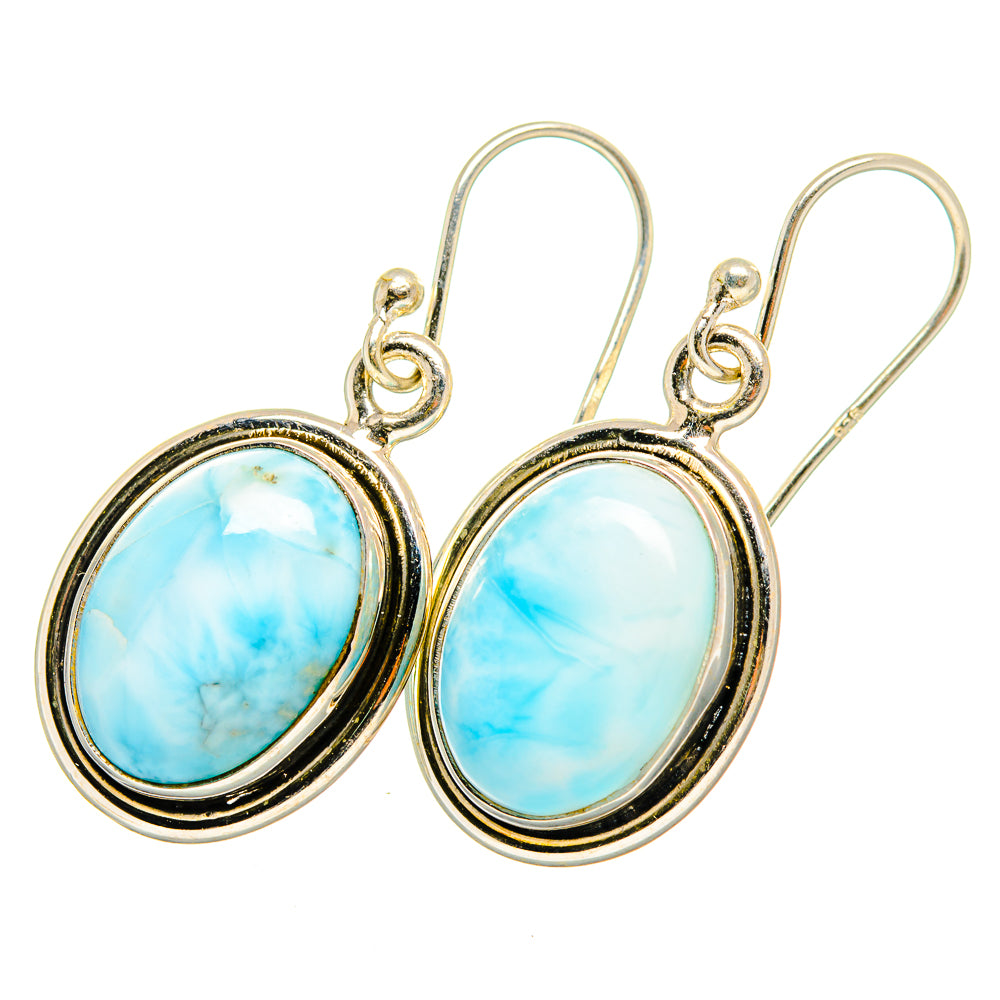 Larimar Earrings handcrafted by Anasilvercos - EARR419941