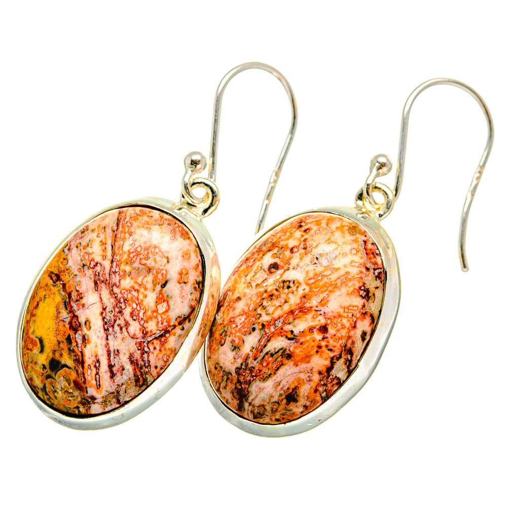 Poppy Jasper Earrings handcrafted by Anasilvercos - EARR419957