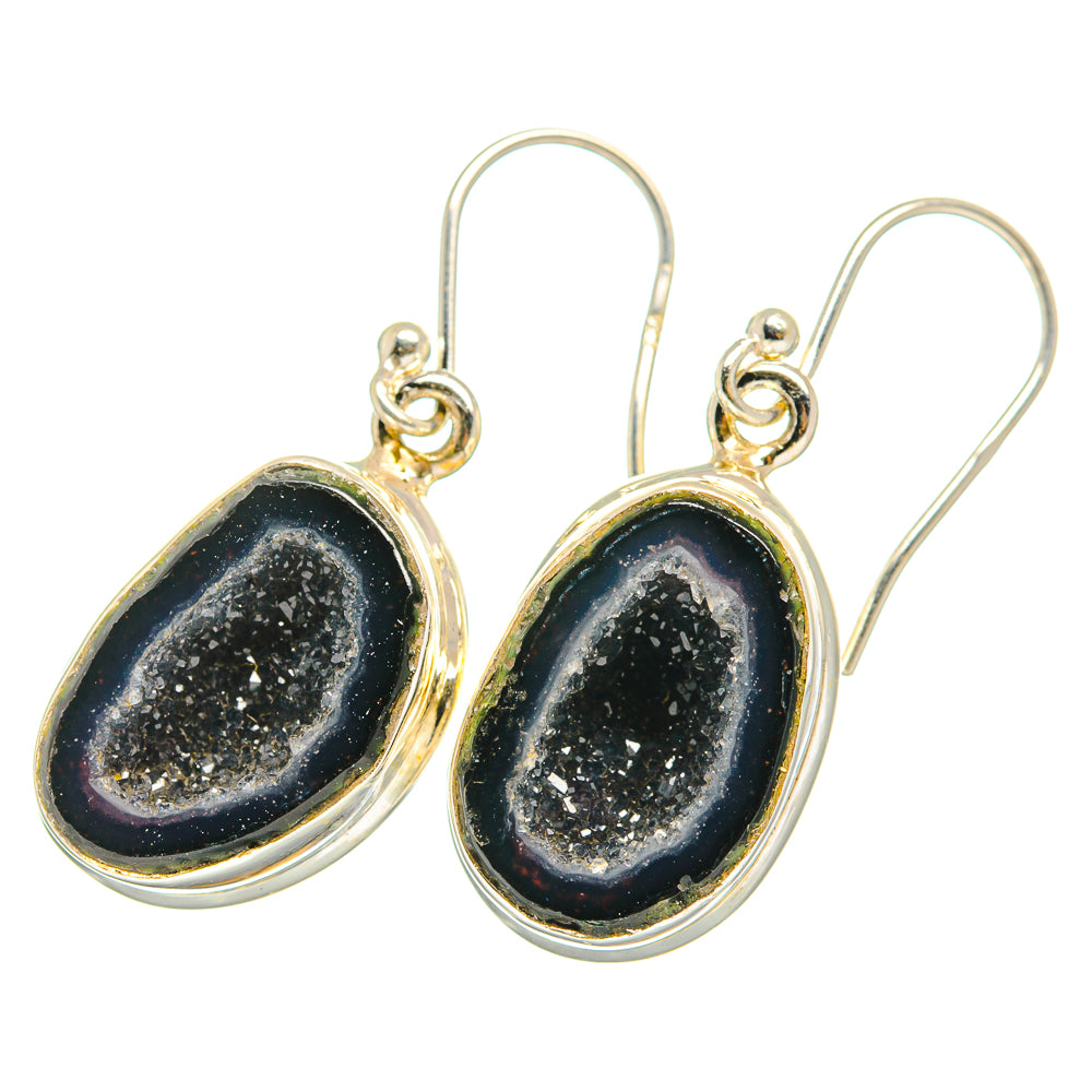 Coconut Geode Druzy Earrings handcrafted by Anasilvercos - EARR419963