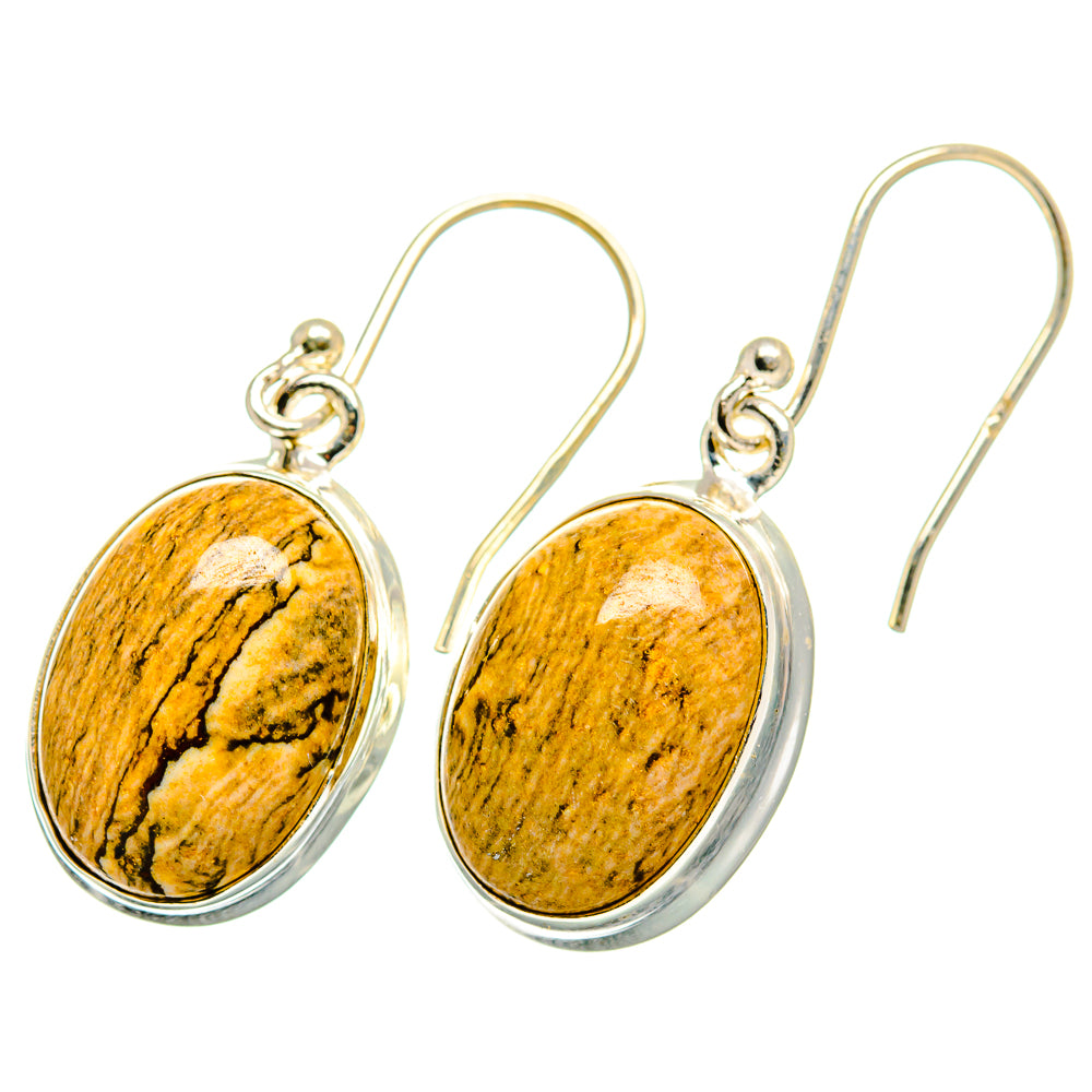 Picture Jasper Earrings handcrafted by Anasilvercos - EARR419966