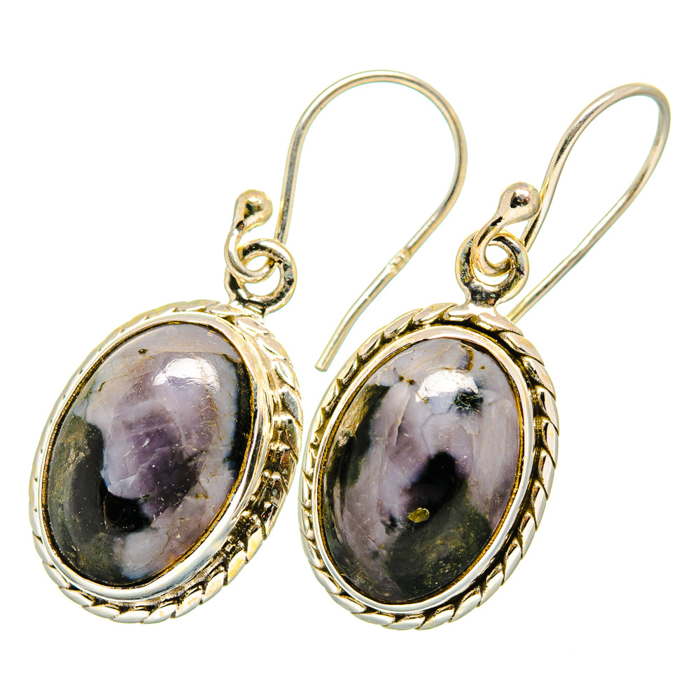 Gabbro Stone Earrings handcrafted by Anasilvercos - EARR419967 - Photo 2