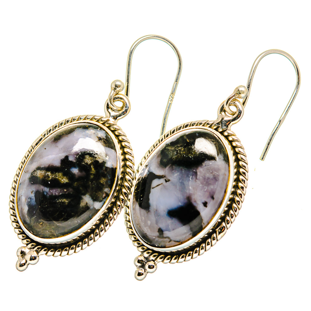 Gabbro Stone Earrings handcrafted by Anasilvercos - EARR419978