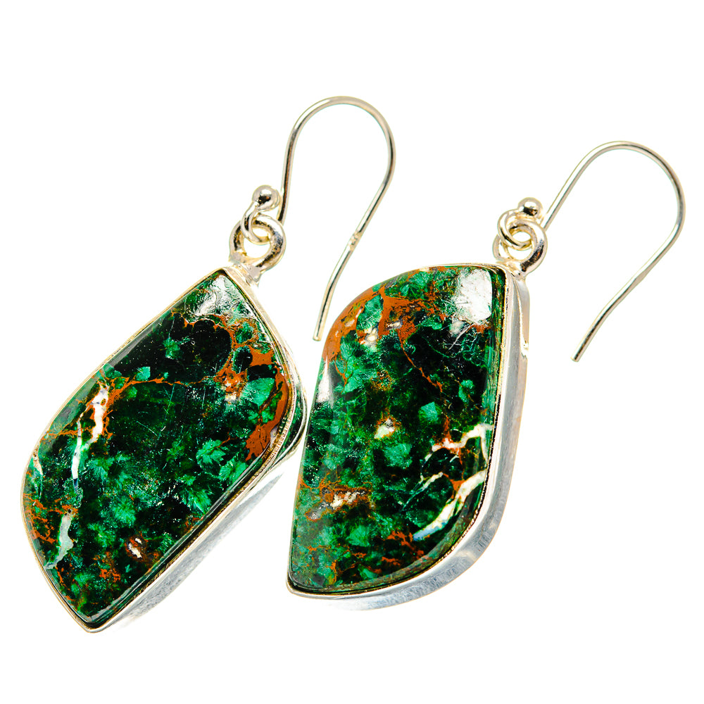 Chrysocolla Earrings handcrafted by Anasilvercos - EARR419983