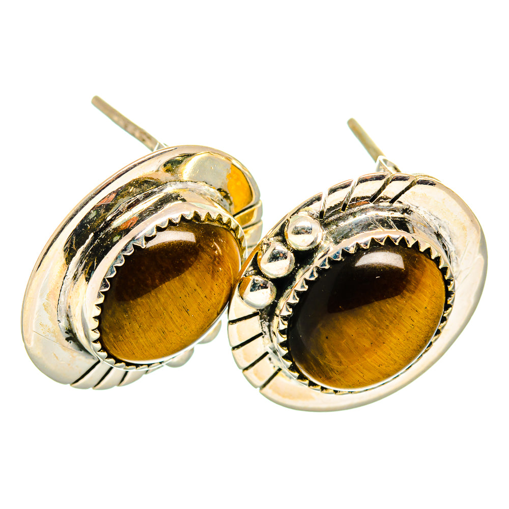 Tiger Eye Earrings handcrafted by Anasilvercos - EARR419984