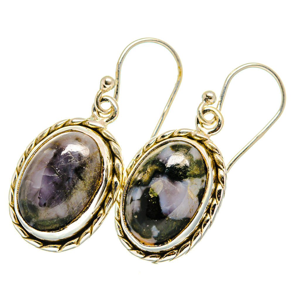 Gabbro Stone Earrings handcrafted by Anasilvercos - EARR419985 - Photo 2