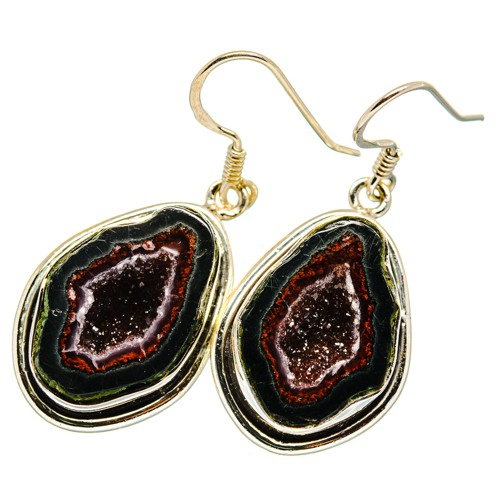 Coconut Geode Druzy Earrings handcrafted by Anasilvercos - EARR419986