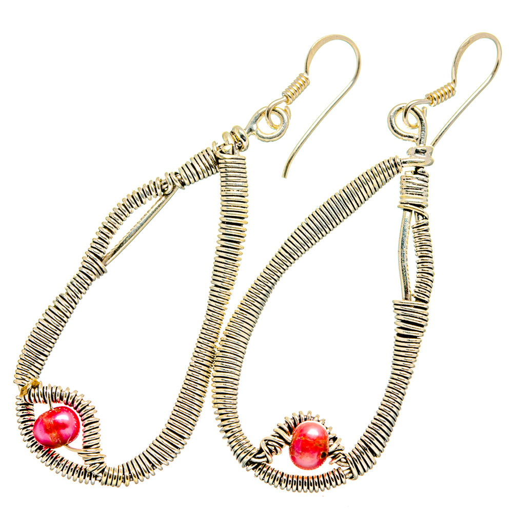 Pink Tourmaline Earrings handcrafted by Anasilvercos - EARR419989