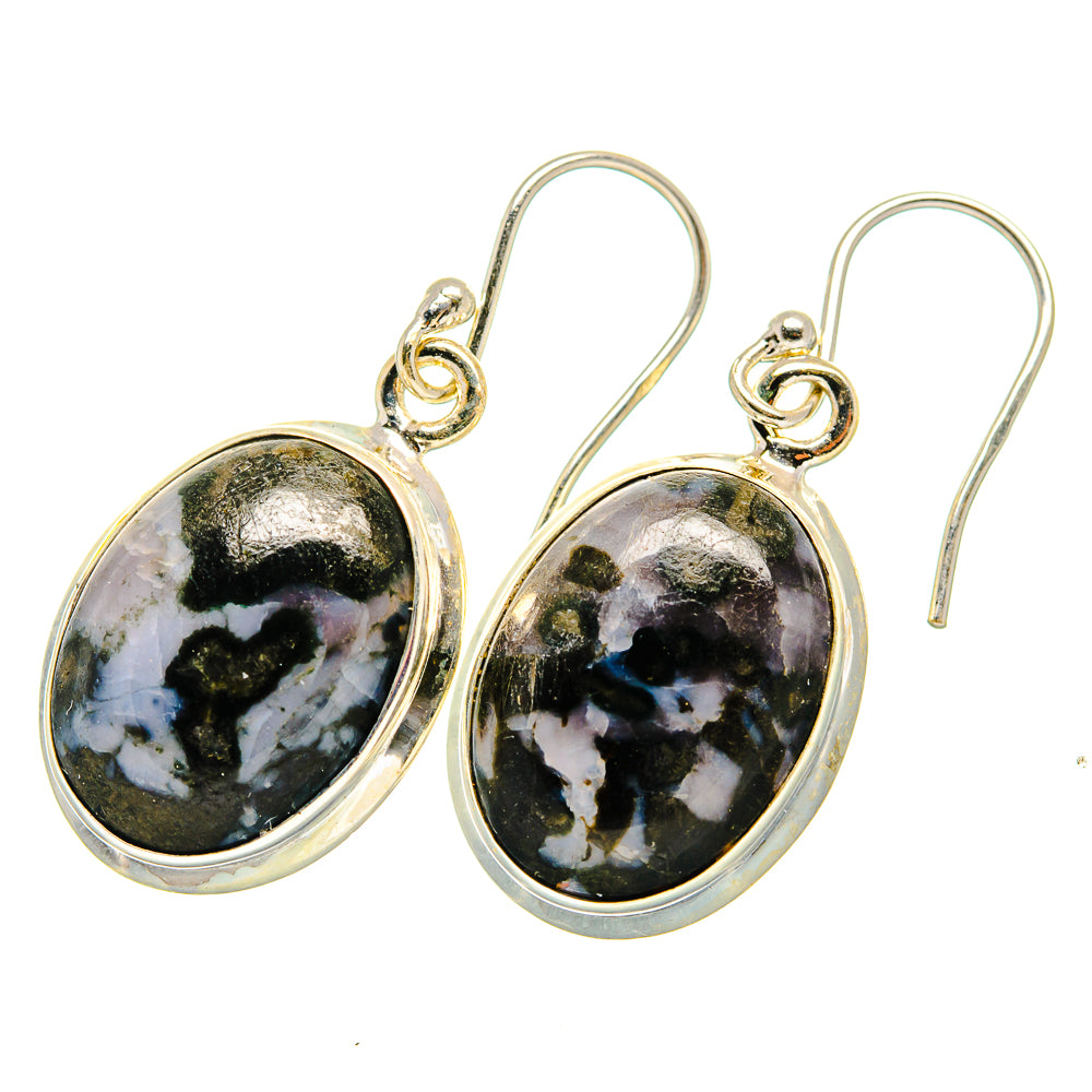 Gabbro Stone Earrings handcrafted by Anasilvercos - EARR419990