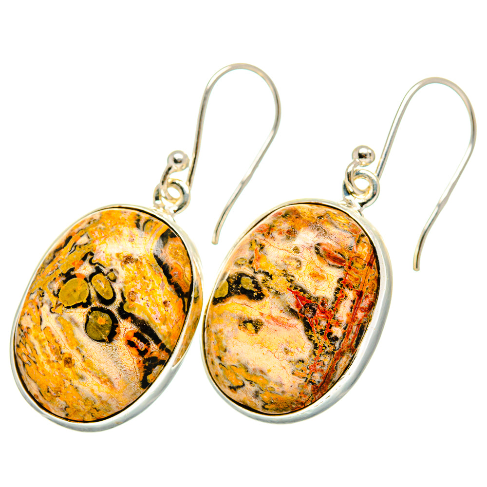 Poppy Jasper Earrings handcrafted by Anasilvercos - EARR419995