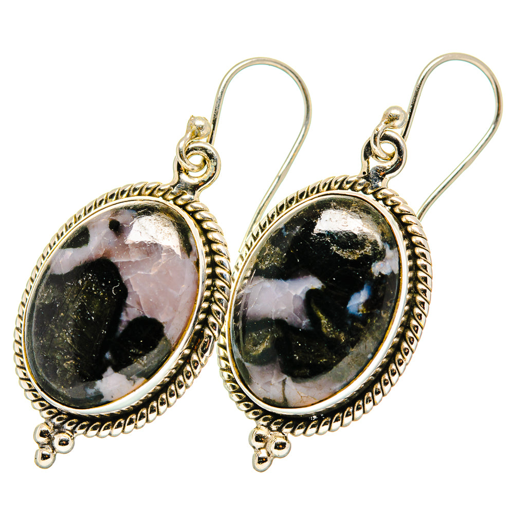 Gabbro Stone Earrings handcrafted by Anasilvercos - EARR420008