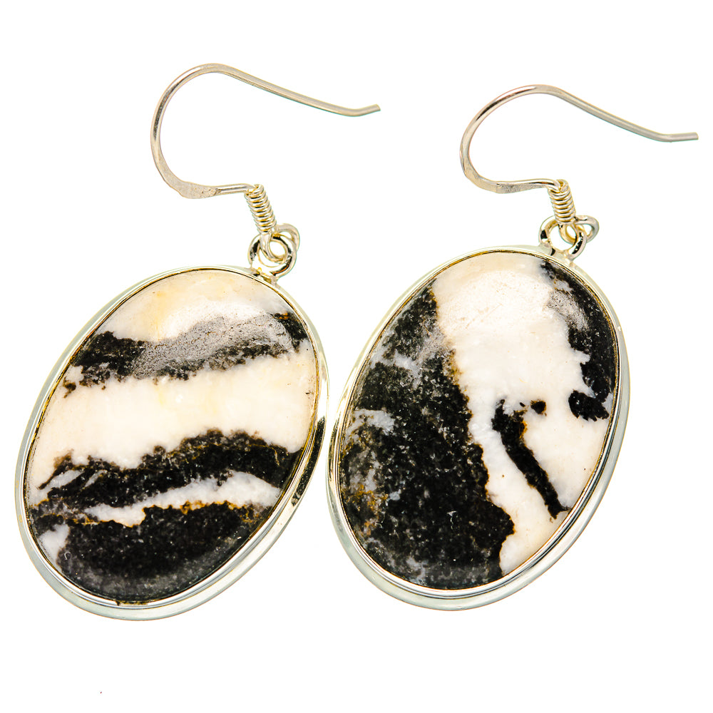 Pinolith Jasper Earrings handcrafted by Anasilvercos - EARR420011