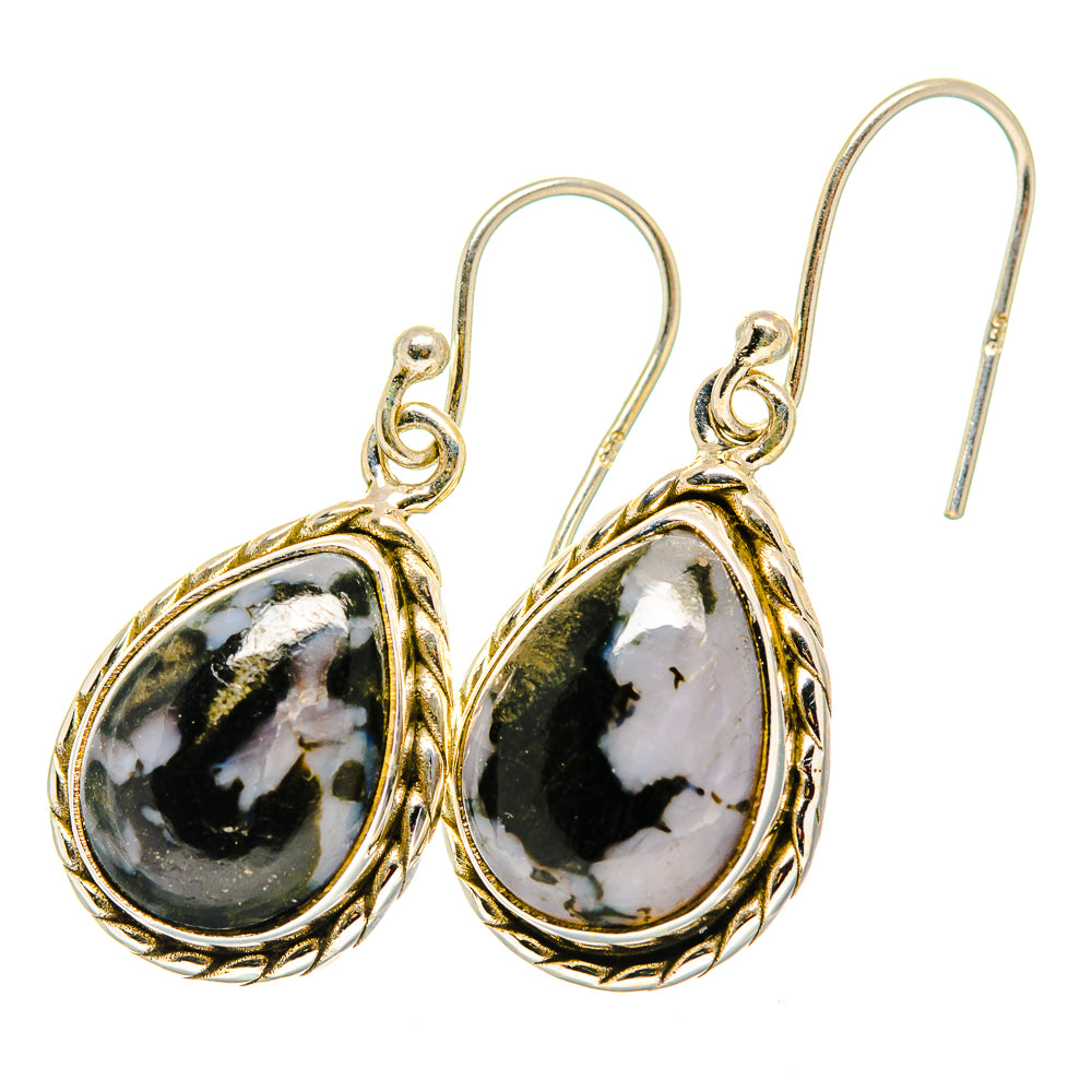 Gabbro Stone Earrings handcrafted by Anasilvercos - EARR420012 - Photo 2