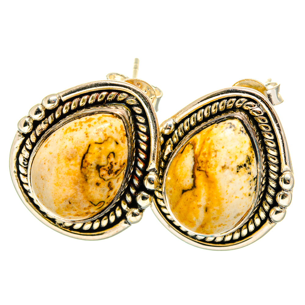 Picture Jasper Earrings handcrafted by Anasilvercos - EARR420016