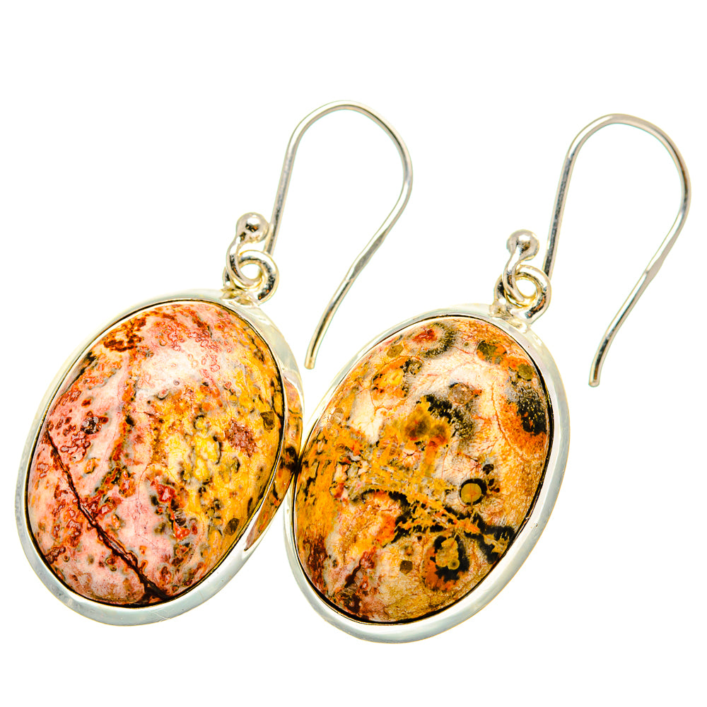 Poppy Jasper Earrings handcrafted by Anasilvercos - EARR420019