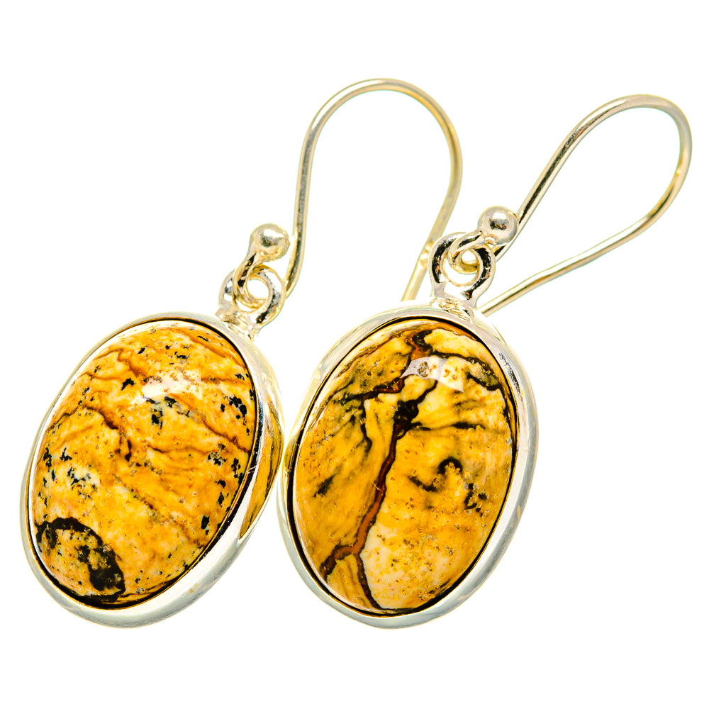 Picture Jasper Earrings handcrafted by Anasilvercos - EARR420026