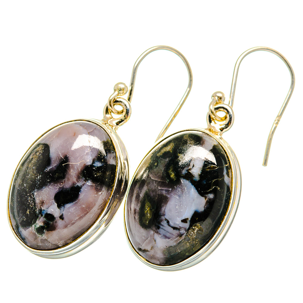 Gabbro Stone Earrings handcrafted by Anasilvercos - EARR420027 - Photo 2