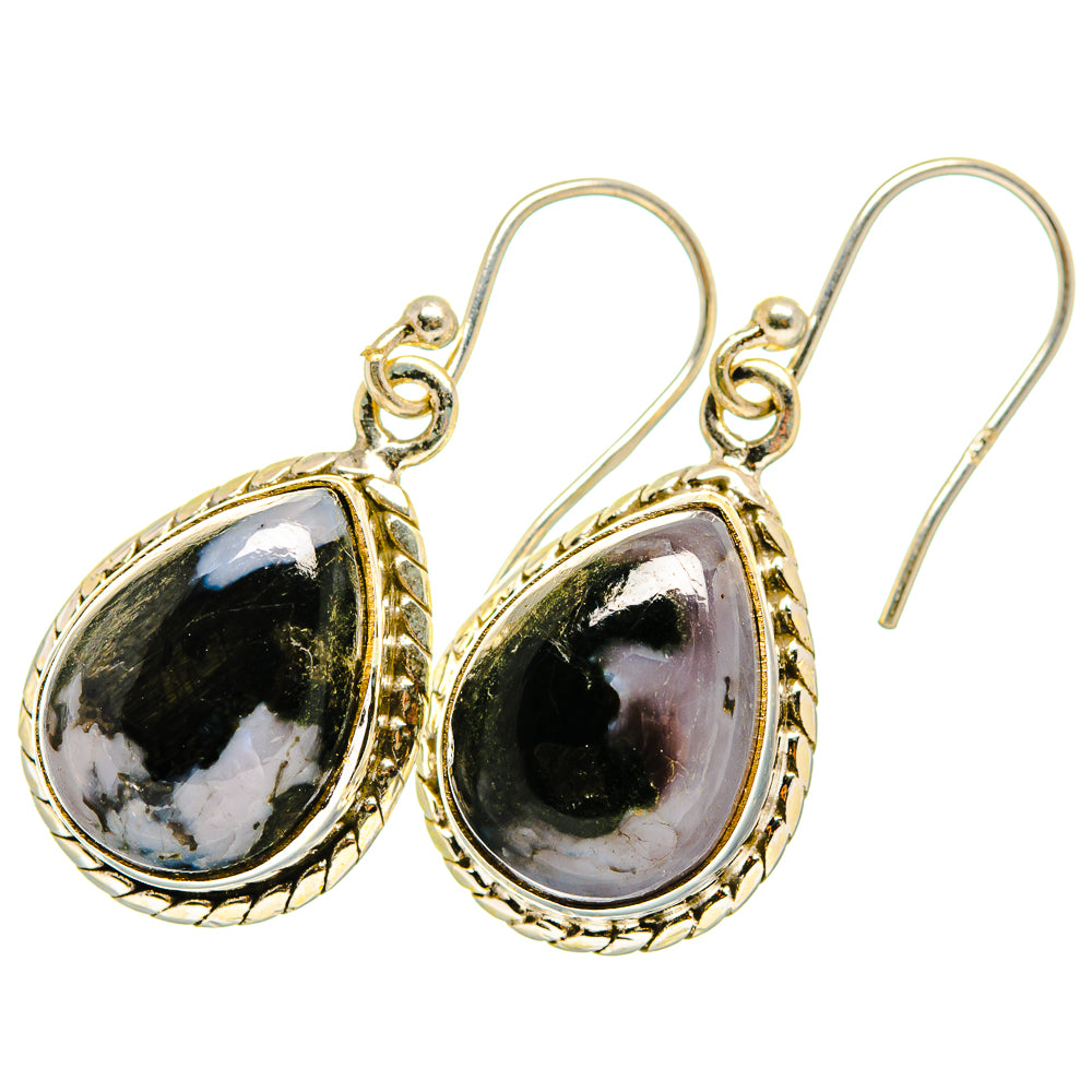 Gabbro Stone Earrings handcrafted by Anasilvercos - EARR420029 - Photo 2