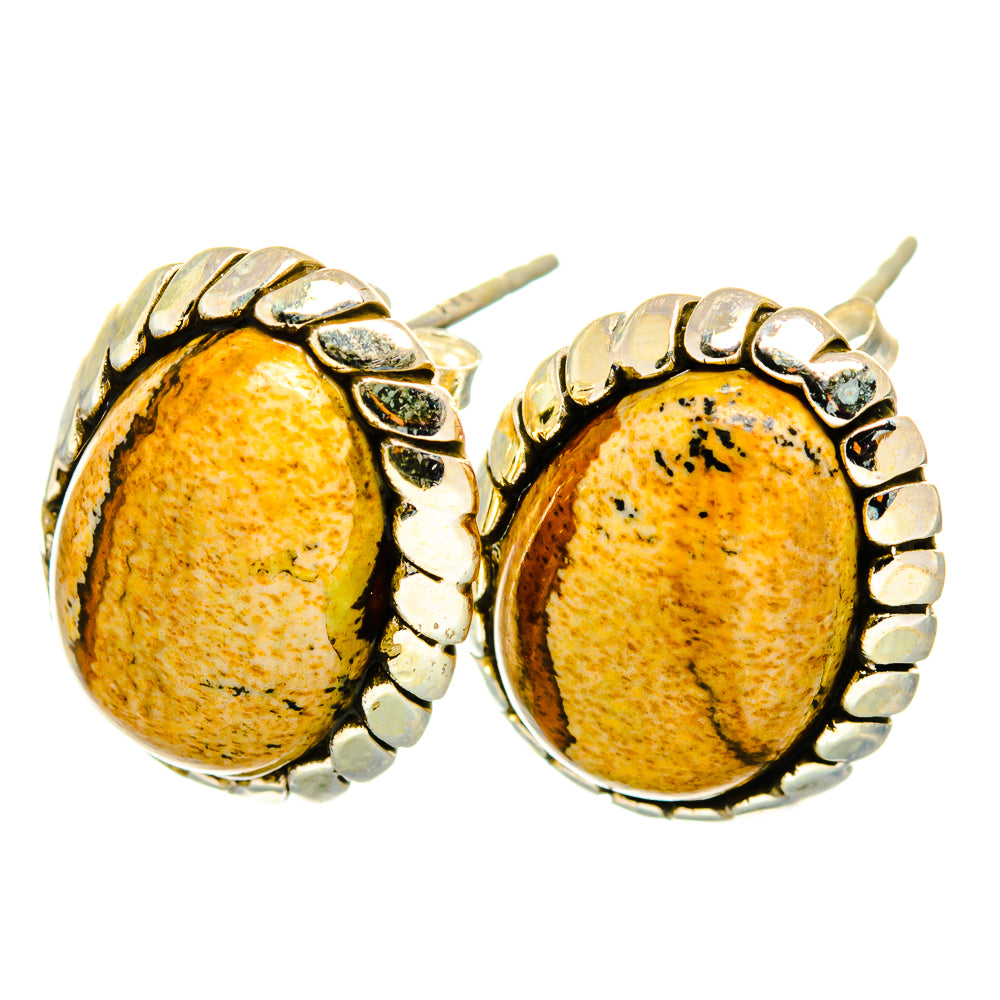 Picture Jasper Earrings handcrafted by Anasilvercos - EARR420031