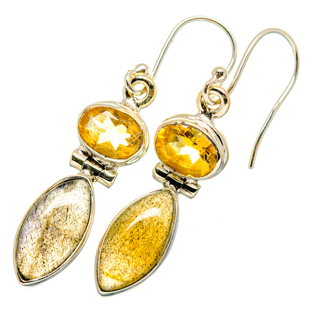 Labradorite Earrings handcrafted by Anasilvercos - EARR420033