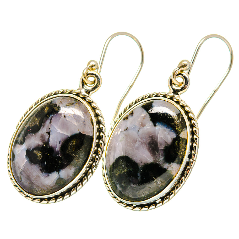 Gabbro Stone Earrings handcrafted by Anasilvercos - EARR420036 - Photo 2