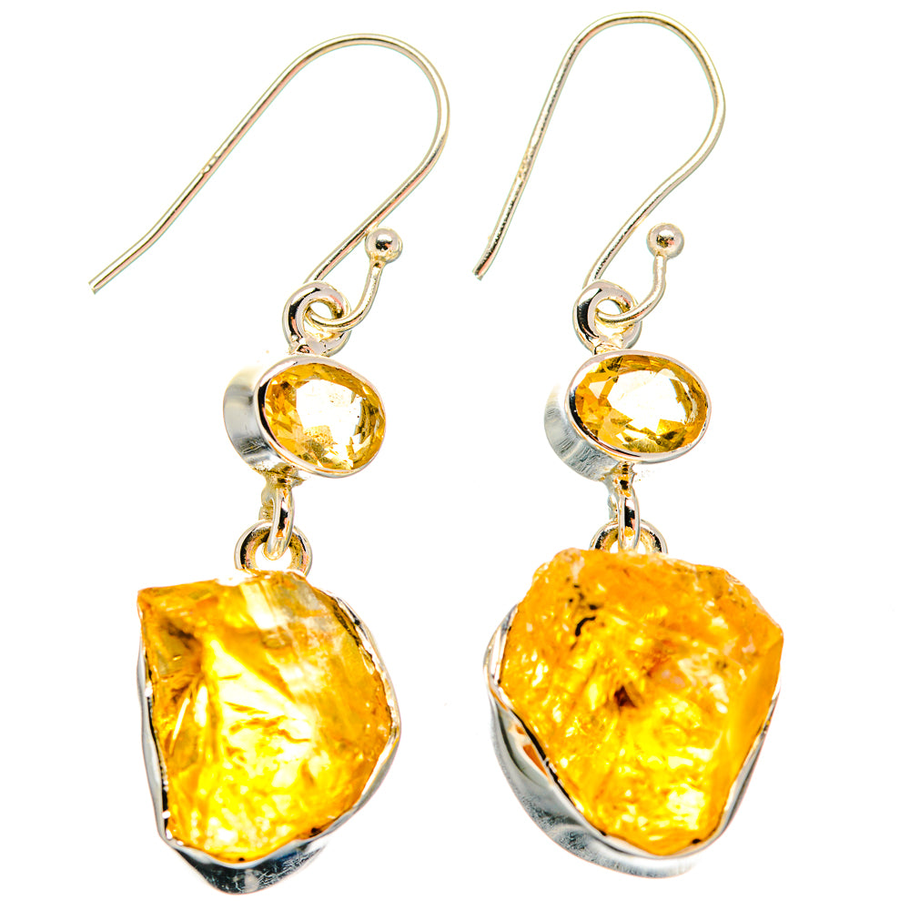 Citrine Earrings handcrafted by Anasilvercos - EARR420046