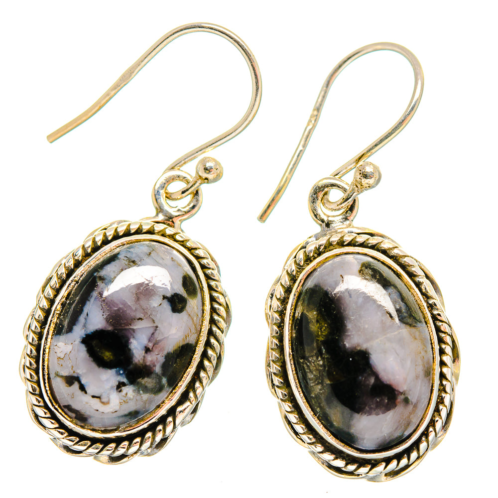 Gabbro Stone Earrings handcrafted by Anasilvercos - EARR420051