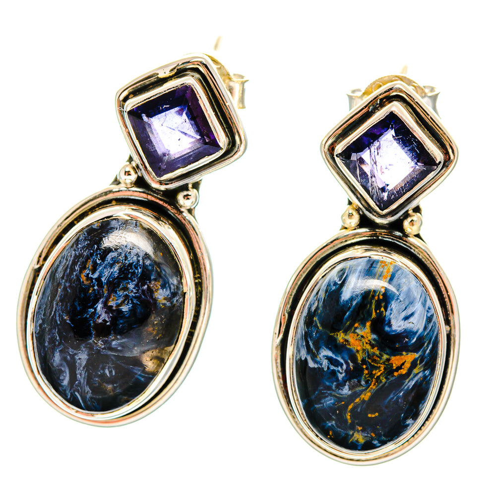 Pietersite Earrings handcrafted by Anasilvercos - EARR420059