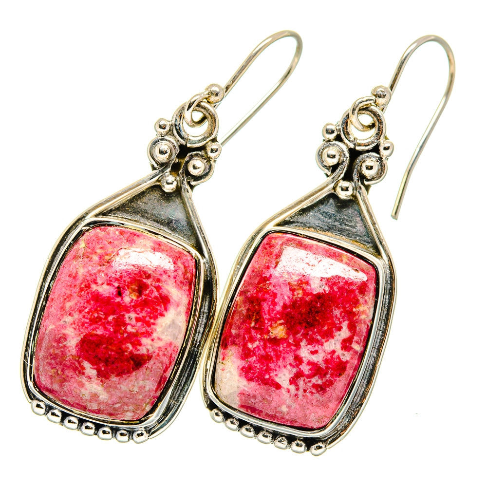 Thulite Earrings handcrafted by Anasilvercos - EARR420087