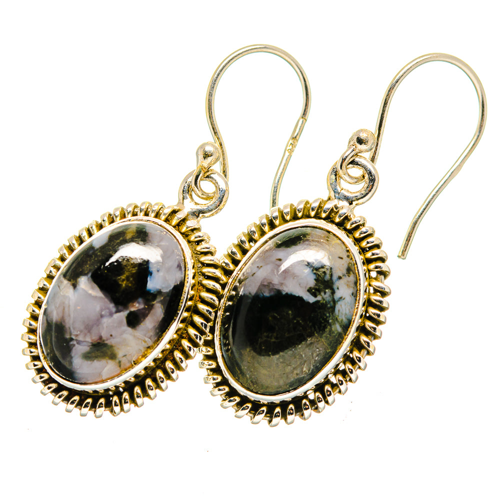 Gabbro Stone Earrings handcrafted by Anasilvercos - EARR420092 - Photo 2