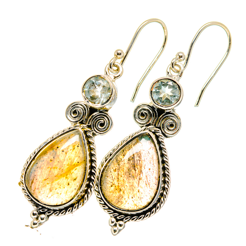 Labradorite Earrings handcrafted by Anasilvercos - EARR420104