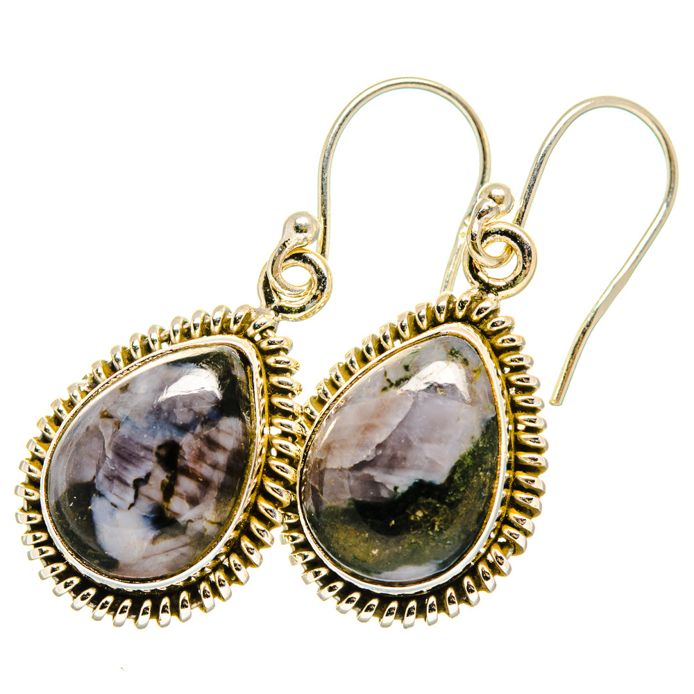 Gabbro Stone Earrings handcrafted by Anasilvercos - EARR420123