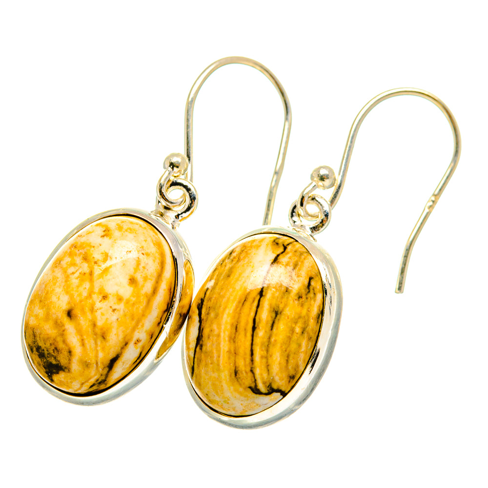 Picture Jasper Earrings handcrafted by Anasilvercos - EARR420131