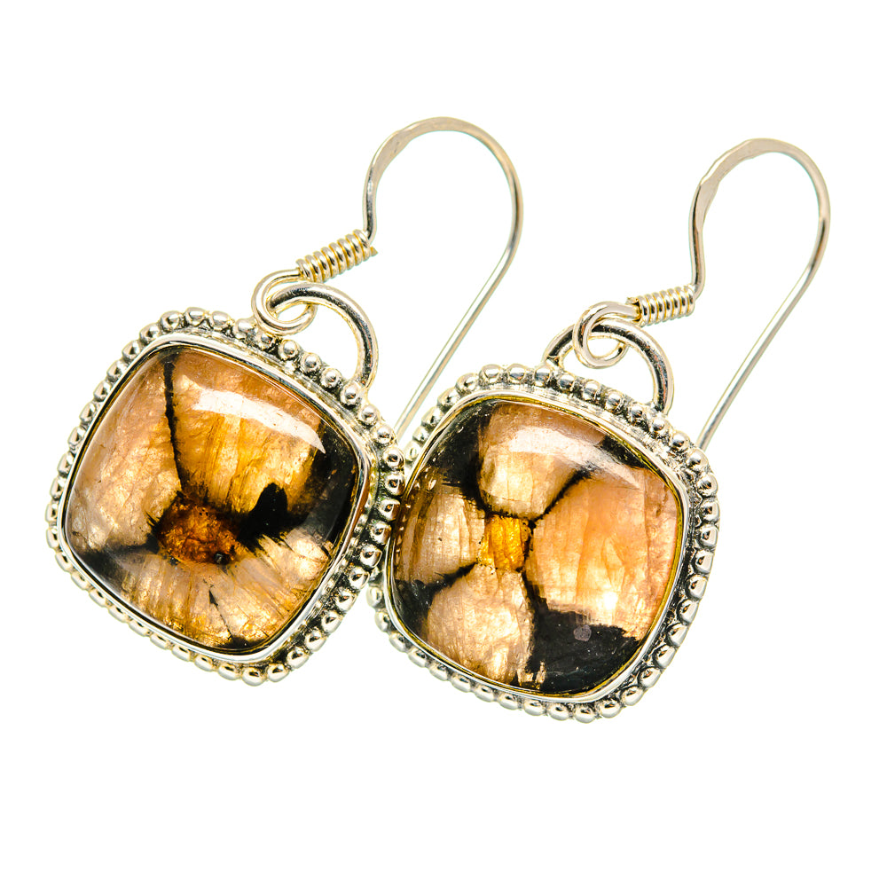 Chiastolite Earrings handcrafted by Anasilvercos - EARR420136