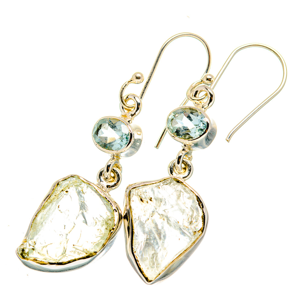 Rainbow Moonstone Earrings handcrafted by Anasilvercos - EARR420148