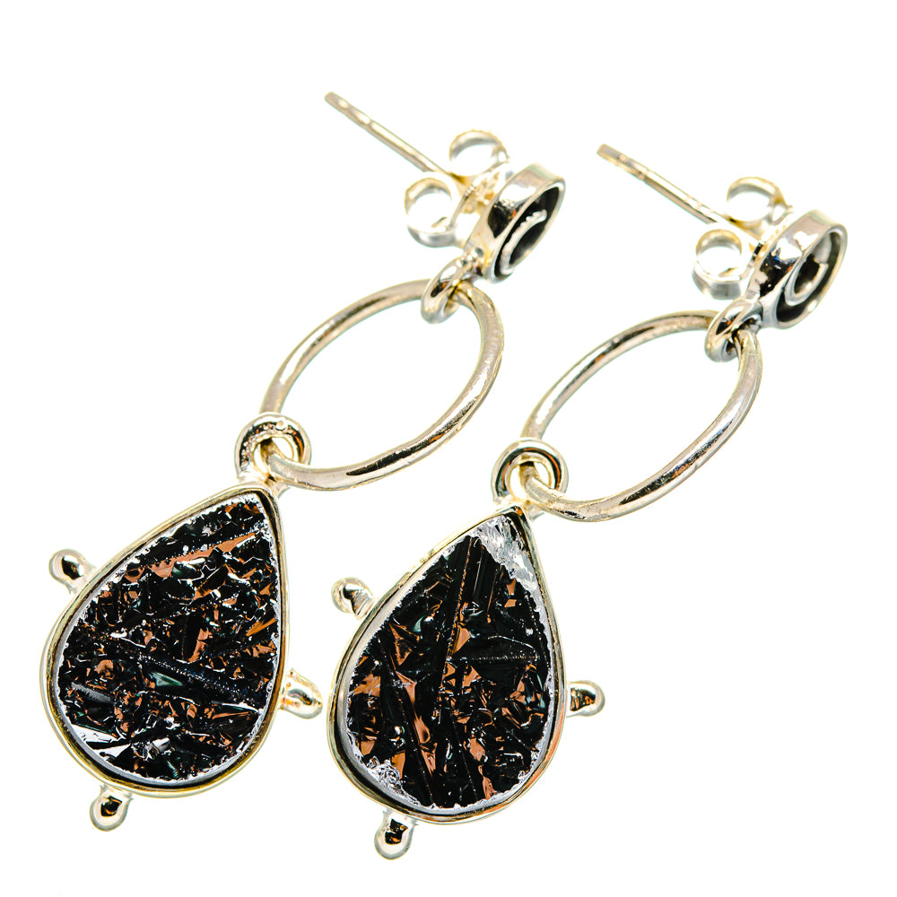 Shungite Earrings handcrafted by Anasilvercos - EARR420156