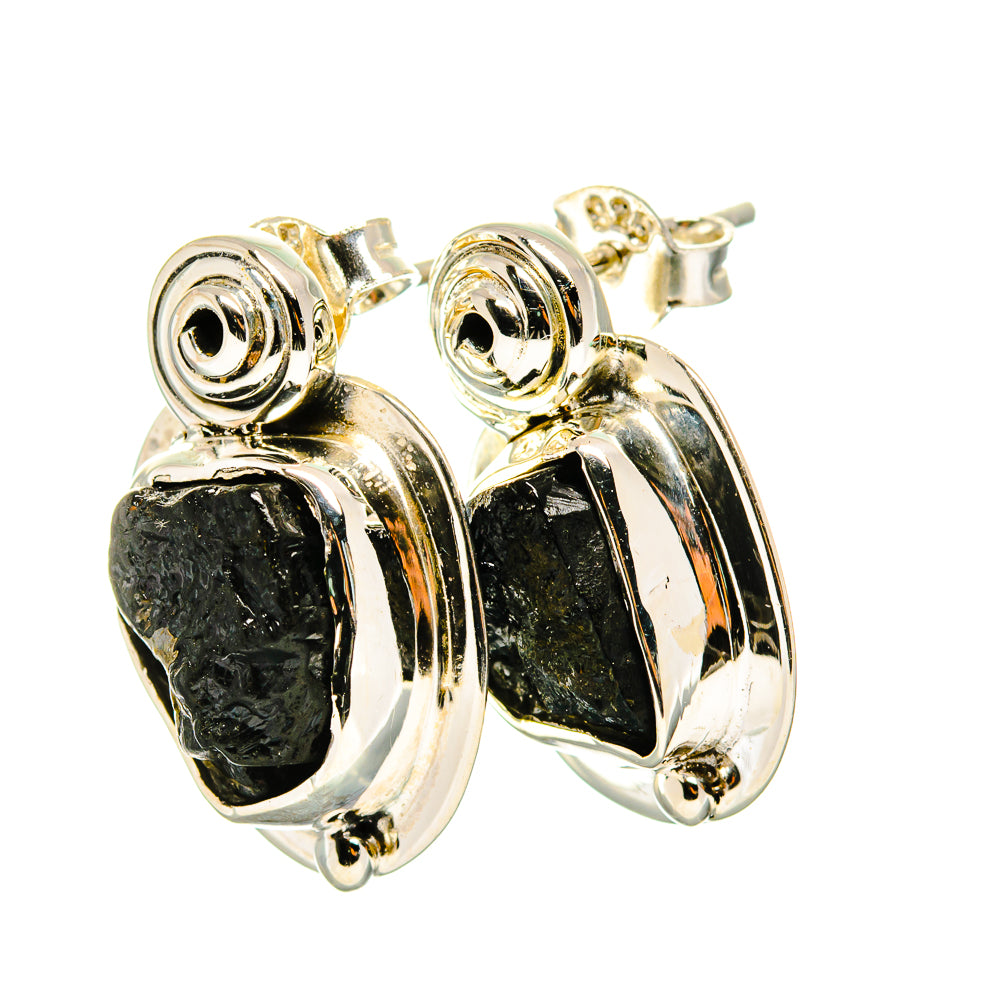 Black Tourmaline Earrings handcrafted by Anasilvercos - EARR420158